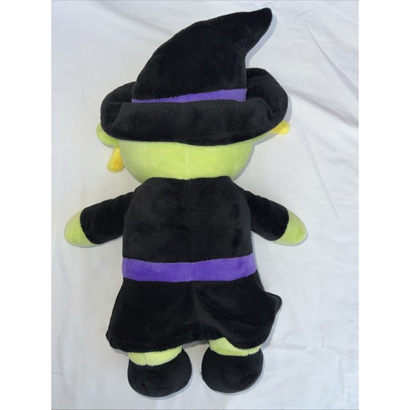 Jazwares Witch Plush 15" Stuffed Animal Halloween soft toy friendly green Lovey - Picture 2 of 6